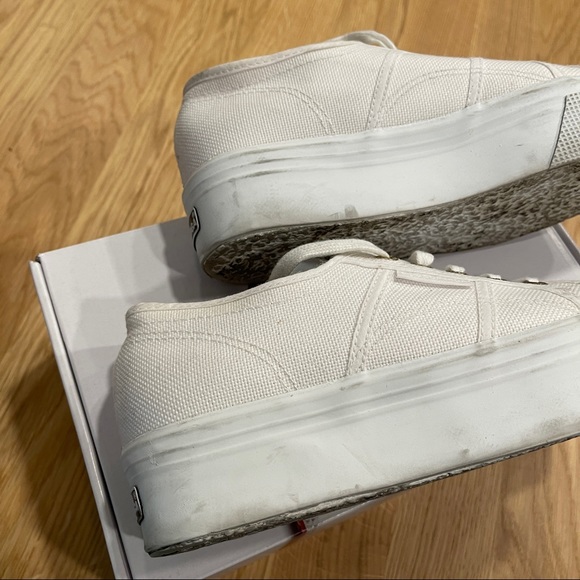 Superga 2790 White Platform Sneakers - Picture 7 of 11